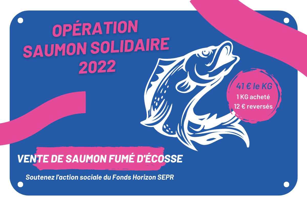 Visuel officiel Opération Saumon solidaire 2022