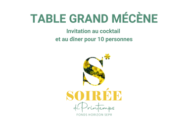 TABLE GRAND MÉCÈNE